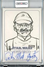 2015 Topps Star Wars Illustrated: The Empire Strikes Back Ben Dunn Sketchagraph/Imperial Officer【1/1】