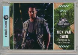 EPOCH JURASSIC WORLD TRADING CARDS SIGNATURE COLLECTION NICK VAN OWEN  #17【2/2】