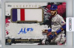 2021 Topps Inception  Anderson Tejeda Patch Autographs RC #APCAT 129/199