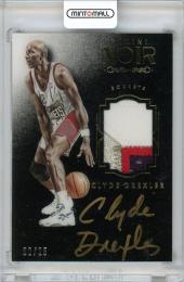 2015-16 PANINI Noir Clyde Drexler Noir Autographed Prime Color 25枚限定【02/25】《やや難あり》Houston Rockets