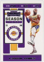 2019-20 Panini Contenders #70 LeBron James