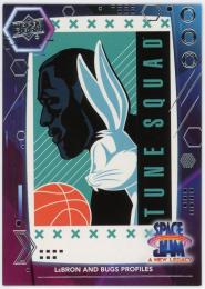 2021 Upper Deck Space Jam A New Legacy #43 LeBron James and Bugs Profiles