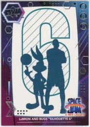 2021 Upper Deck Space Jam A New Legacy #44 LeBron James and Bugs "Silhouette 6"