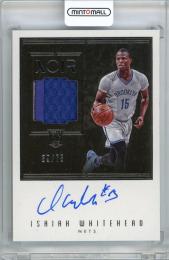 2016-17 PANINI Noir Isaiah Whitehead Rookie Patch Autograph Color 75枚限定【39/75】《やや難あり》Brooklyn Nets