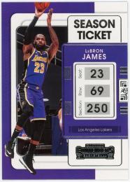 2021-22 Panini Contenders #62 LeBron James