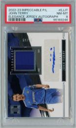 2022-23 PANINI Impeccable Premier League Soccer John Terry Elegance Jersey Autograph 49枚限定【05/49】【PSA8】《Near MINT-MINT》Chelsea FC