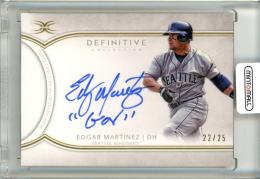 2018 Topps Definitive Collection Edgar Martinez #DCAI-EM Autographs【22/25】 Mariners