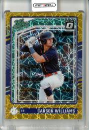 2024 Panini Donruss Optic Carson Williams #179 Rated Prospect Gold Velocity 【01/10】《ファーストナンバー!》 Rays