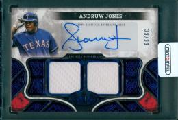 2025 Topps Tier One Baseball Andruw Jones Autographed Tier One Relics Dual【35/99】 Texas Rangers
