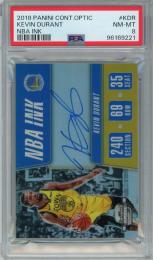 2018-19 PANINI Contenders Optic Kevin Durant NBA Ink #KDR 25枚限定【18/25】【PSA8】《Near MINT-MINT》 Golden State Warriors