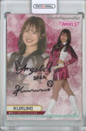 2022 BBM チアリーダーDancing Heroine-舞- 東北楽天 KURUMI 直筆サインカード 85/90
