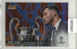 2020-21 TOPPS Stadium Club Chrome UEFA Champions League Julio Cesar Orange/Blue Electric Refractors #47【09/10】 FC Internazionale Milano