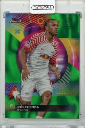 2023-24 TOPPS Finest UEFA Club Competitions Lois Openda Green Lava Refractors #72【13/99】 RB Leipzig