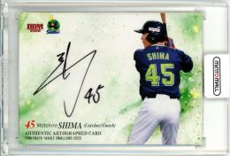 2022 BBM 東京ヤクルトスワローズ 嶋基宏 直筆サインカード【34/89】