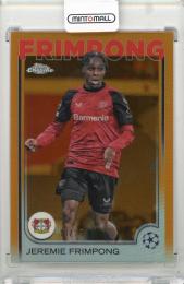 2024-25 TOPPS Chrome UEFA Club Competitions Jeremie Frimpong Orange Refractors #78【19/25】 Bayer 04 Leverkusen