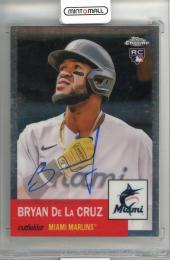 2022 TOPPS Chrome Platinum Bryan De La Cruz Anniversary Autographs #CPABDC Miami Marlins