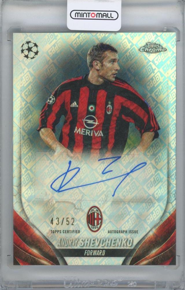 A.シェフチェンコ ACミラン 直筆サインカード シェフチェンコ 直筆