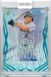 2026 BBM ベースボールカード 1STバージョン 松下歩叶 #NW12 NEW WONDER ライトブルー箔版【100/100】 ヤクルト