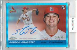 2025 Topps Chrome Platinum Gordon Graceffo #CPA-GG Autograph Refractor Parallel【007/199】 Cardinals