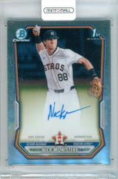 2026 Topps Bowman  Nick Monistere #CPA-NM Chrome Prospect Autograph Card Astros