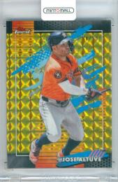2026 Topps Finest Jose Altuve #112 Base-Uncommon Gold X-Fractor Parallel【04/50】 Astros