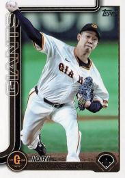 2025 TOPPS NPBプロ野球 #110 山崎伊織(巨人) レギュラーカード