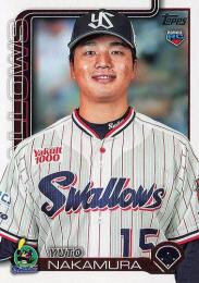 2025 TOPPS NPBプロ野球 #146 中村優斗(ヤクルト) レギュラーカード RC