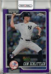 2026 Topps Chrome Logofractor Cam Schllitler Purple Refractor #262【75/75】 New York Yankees