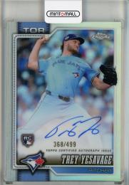 2026 Topps Chrome Trey Yesavage Rookie Autographs Refractor #RATY【368/499】 Toronto Blue Jays