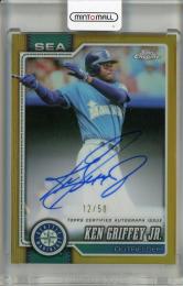 2026 Topps Chrome Ken Griffey Jr. Legend Autographs Gold Refractor #CLAKGJ【12/50】 Seattle Mariners