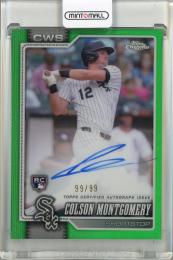 2026 Topps Chrome Colson Montgomery Rookie Autographs Green Refractor #RACM【99/99】 Chicago White Sox