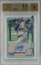 2020 Bowman Chrome Miguel Vargas Chrome Prospect Autographs Refractor #CPAMV【342/499】【BGS9.5】 Los Angeles Dodgers