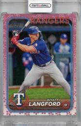 2024 Topps Japan Edition Wyatt Langford Cherry Blossoms #69 RC【64/99】 Texas Rangers
