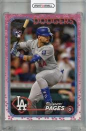 2024 Topps Japan Edition Andy Pages Cherry Blossoms #24 RC【03/99】 Los Angeles Dodgers