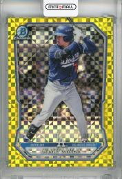 2026 Topps Bowman Charles Davalan Yellow X-Fractor #BCP-73 【34/75】 Los Angeles Dodgers