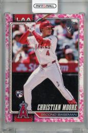 2026 Topps Series 1  Christian Moore Cherry Blossom Foil #147 RC【66/99】 Los Angeles Angels