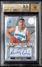 2012-13 Totally Certified #3 Anthony Davis Rookie Roll Call Autographs【BGS GEM MT 9.5/AU10】 New Orleans Hornets