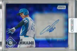 【表面左上角若干白欠けあり】2026 TOPPS NPB スタジアムクラブ ベースボール 万波中正 (日ハム) 直筆サインカード【03/10】