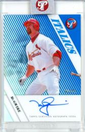 2026 Topps Pristine Mark McGwire Italics Autographs Blue Refractor #I-MM 【42/75】 St. Louis Cardinals