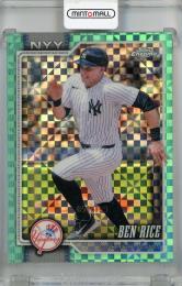 2026 Topps Chrome Ben Rice Aqua X-Fractor #295 【051/199】 New York Yankees