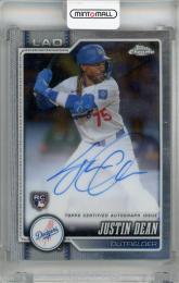 2026 Topps Chrome Justin Dean Chrome Rookie Autographs #RA-JDE RC Los Angeles Dodgers