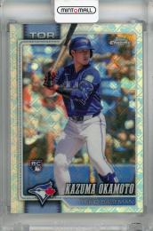 2026 Topps Chrome LogoFractor Kazuma Okamoto Base LogoFractor #78 RC Toronto Blue Jays