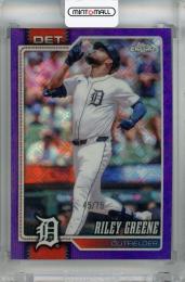 2026 Topps Chrome LogoFractor Riley Greene  Purple LogoFractor #180 【45/75】 Detroit Tigers