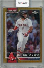 2026 Topps Chrome LogoFractor Wilyer Abreu Gold LogoFractor #165【14/50】 Boston Red Sox