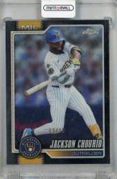 2026 Topps Chrome LogoFractor Jackson Chourio Black LogoFractor #51【09/10】 Milwaukee Brewers