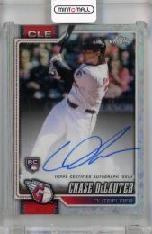 2026 Topps Chrome LogoFractor Chase DeLauter LogoFractor Rookie Autographs #RA-CD RC Cleveland Guardians