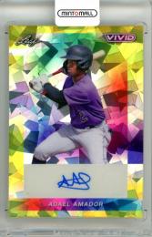 2023 Leaf Vivid Adael Amador #BA-AA1 Base Autograph Yellow Crystal Parallel【1/10】《1stナンバー》