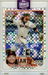 2025 Topps Archives Signature  Brandon Crawford #195  Autograph Card Giants