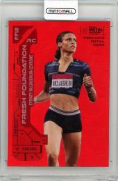 2023 SKY BOX Metal Universe Champions Sydney McLaughlin-Levrone Fresh Foundation Precious Metal Gems Red #FF12【035/100】