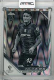 2021-22 Topps Chrome UEFA Champions League FC Internazionale Milano Martin Satriano Base Black & White Ray Wave (RC)(パラレル版)
